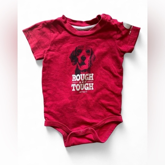 Carhartt Other - Carhartt Baby Red 'Rough and Tough' Graphic T, size 6months
